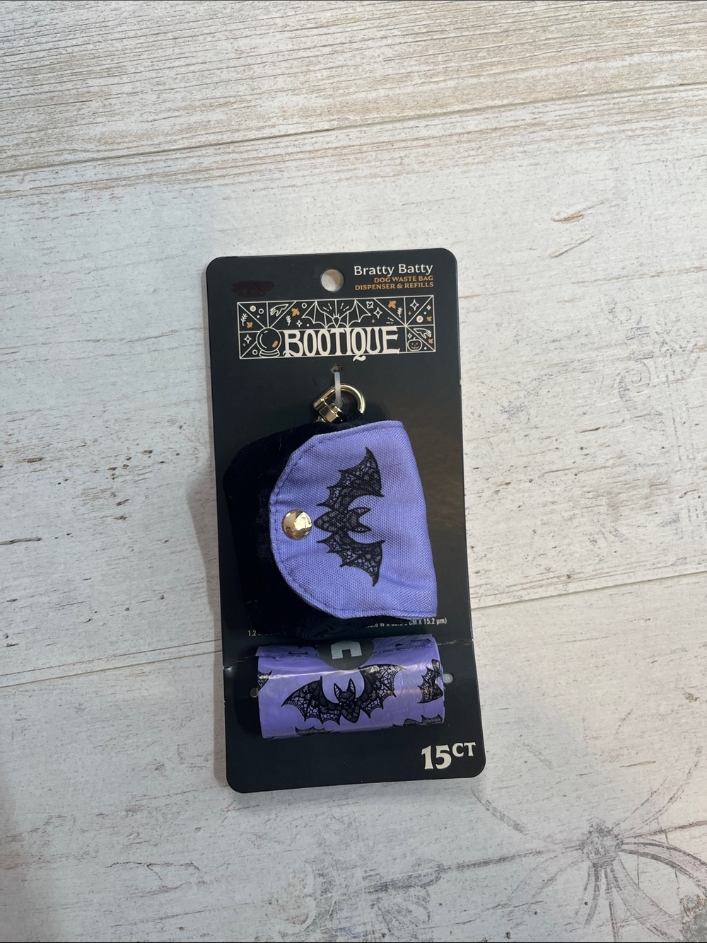 Bootique Bratty Batty Dog Waste Bag Dispenser and Refills